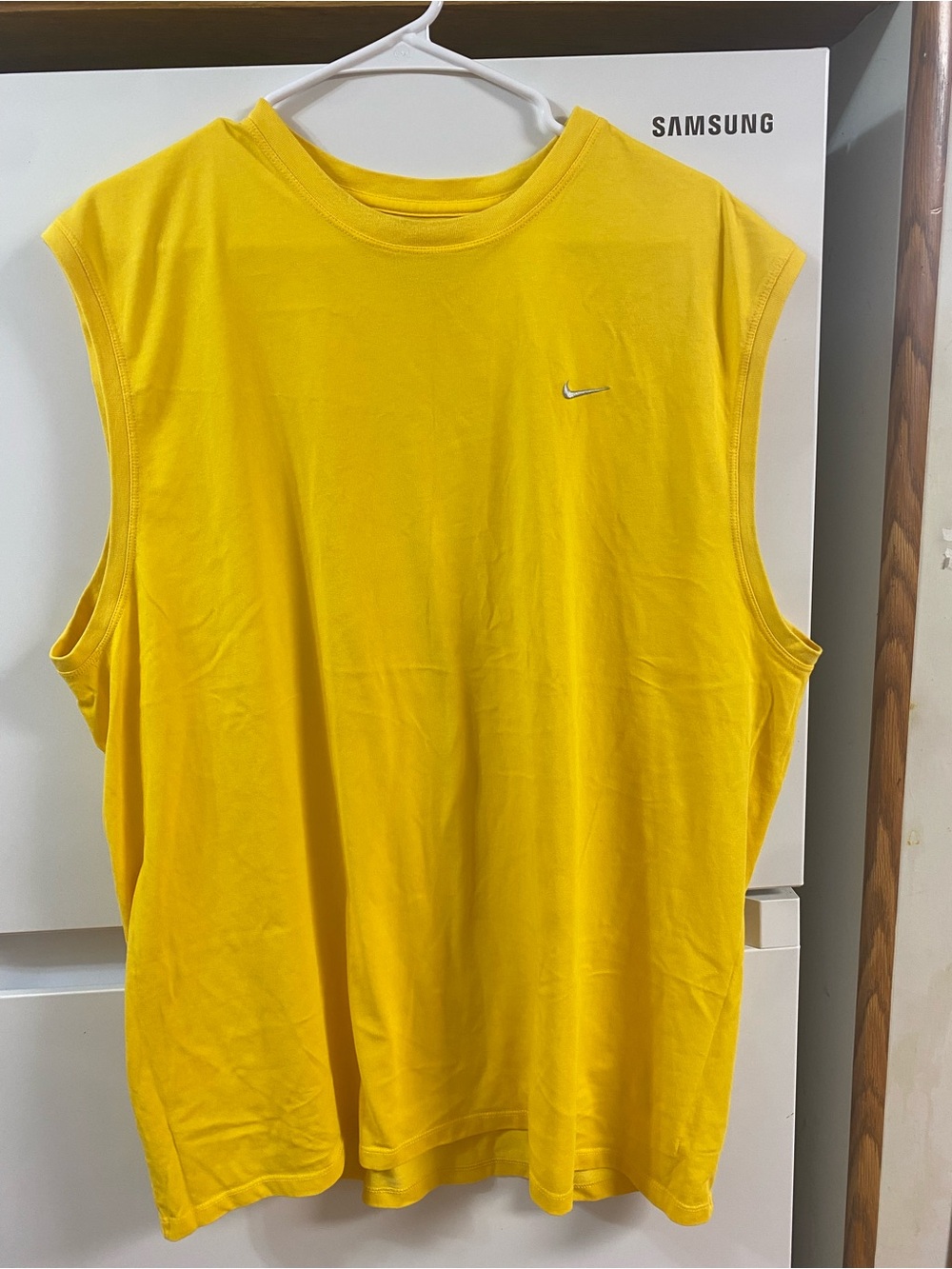 Nike Yellow Sport Tank with Reflective Logo